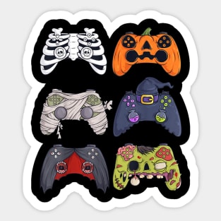 Halloween Skeleton Zombie Gaming Controllers Sticker